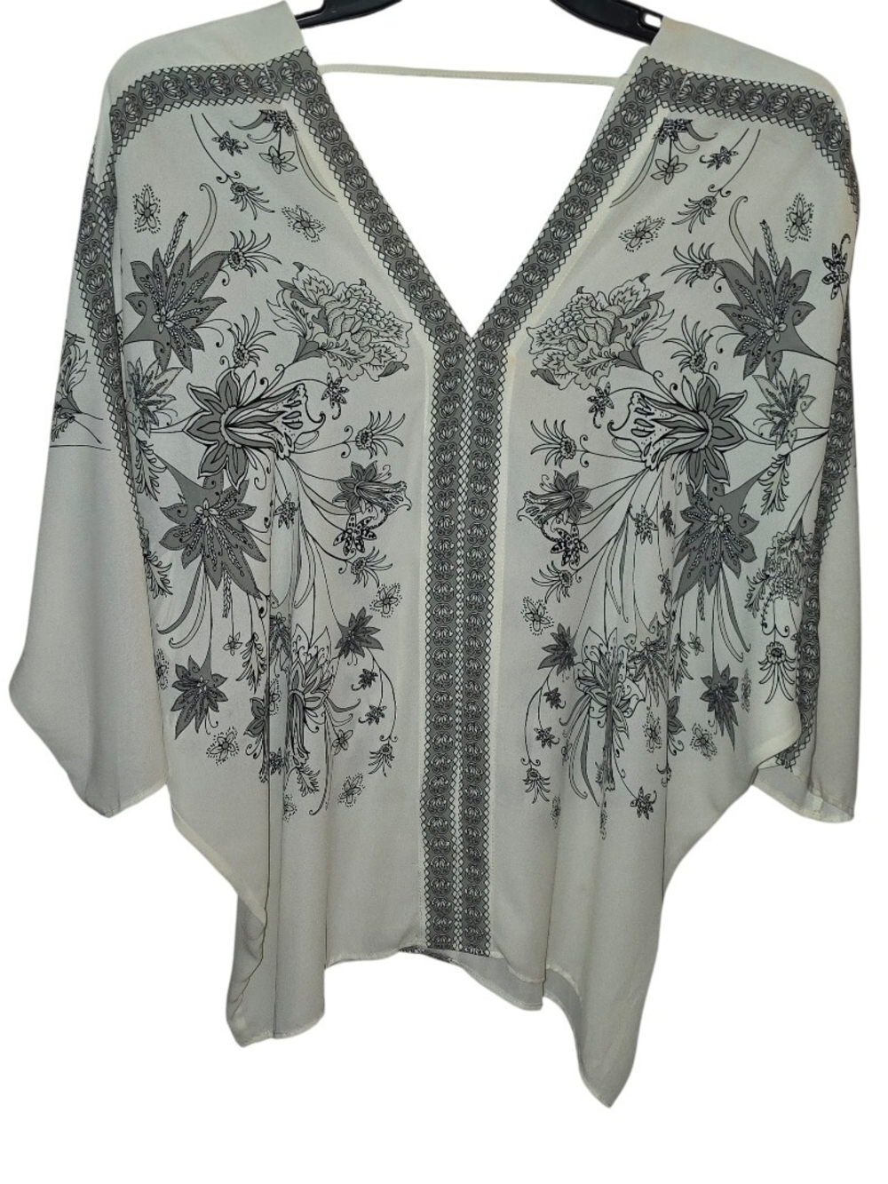 Rose & Olive Floral Blouse Size Large